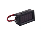 0.56inch Screen 2-Wire Mini Voltmeter LED Panel 3-Digital Display Voltage Meter-Red