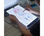 1 Set LED Copy Board Dimmable Ultra-thin Glare Free Create Paintings Plastic A4 LED Copy Board Writing Tablet Educational Toy-1#