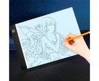 1 Set LED Copy Board Dimmable Ultra-thin Glare Free Create Paintings Plastic A4 LED Copy Board Writing Tablet Educational Toy-2#