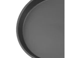 Heat-resistant Pizza Plate Non-stick Carbon Steel Anti-scratch Wide Application Heating Pan for Home-Black