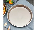 Heat-resistant Pizza Plate Non-stick Carbon Steel Anti-scratch Wide Application Heating Pan for Home-Golden