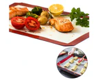 Silicone Dough Rolling Mat Baking Mat Pastry Clay Pad Sheet Liner Non-Stick Dish-Red Ba-cq1609