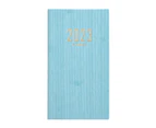 Schedule Book Multifunctional Efficiency Manual Time Management 2023 A6 Mini Agenda Planner Notebook Office Supplies-Sky Blue