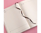Schedule Book Multifunctional Time Management Efficiency Manual 2023 A4 Daily Weekly Agenda Planner Book Office Supplies-Pink