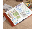Journal Book Easy to Write Thicker Paper Waterproof No Ink Seepage Schedule Diary Notebook for Student-Brown