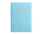 Schedule Book Multifunctional Efficiency Manual Smooth Writing Portable 2023 A5 Daily Weekly Agenda Planner Notebook School Supplies-Sky Blue