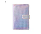 1 Set A6 Diary Notebook Lasers Waterproof Magnetic Buckle Dust-proof Smooth Writing Travel Notebook for Student-Multicolor