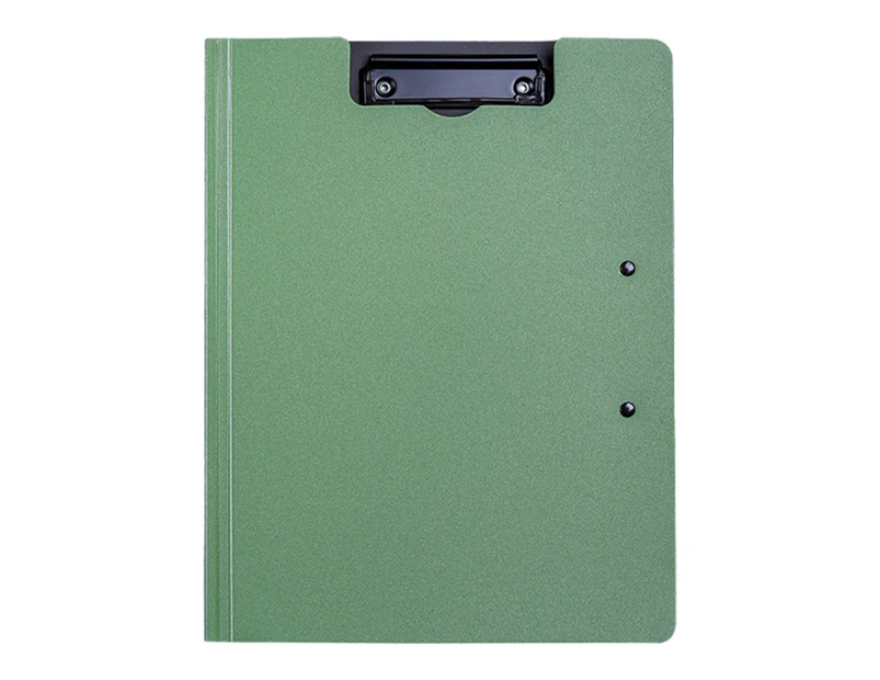A4 Clipboard Smooth Surface Portable Metal Handy References File Clip Folder Office Stationery-Dark Green