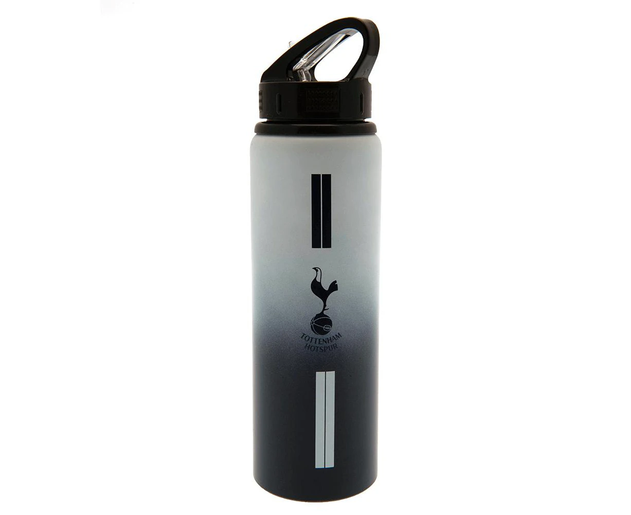 Tottenham Hotspur FC Stripe Aluminium Water Bottle (Black/White) - TA9289