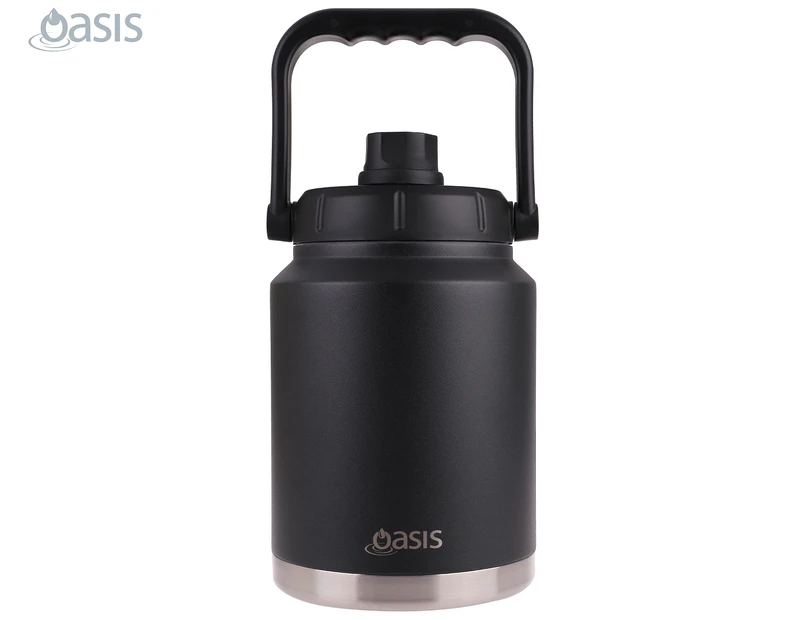 Oasis 2.1L Double Walled Insulated Mini Jug w/ Carry Handle - Black