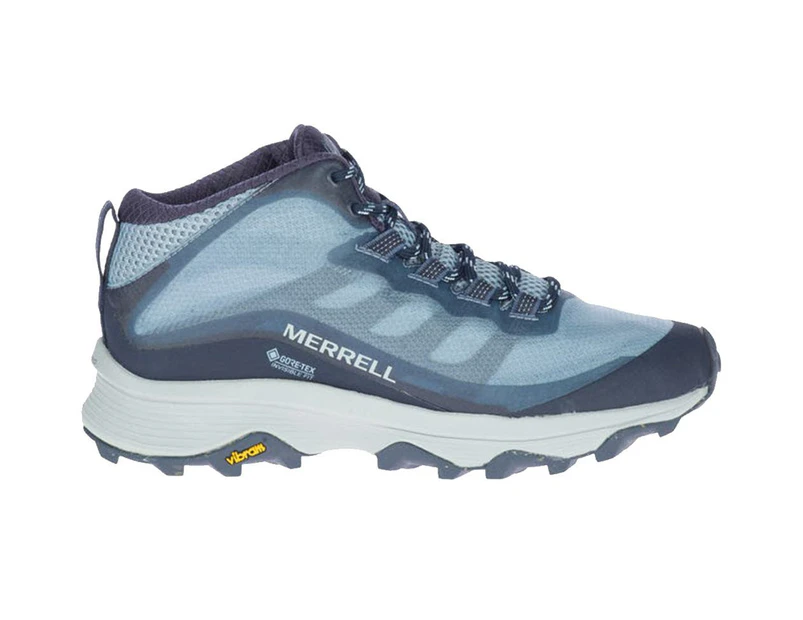 Merrell Womens Moab Speed Mid GTX Hiking Shoe Size 6 Navy