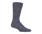 PENNINE WALKER - Mens Thick Heavy Kntted Wool Hiking Socks for Walking & Trekking - Dark Grey