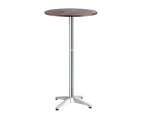 Outdoor Bar Table Furniture Wooden Cafe Table Aluminium Adjustable Round Gardeon