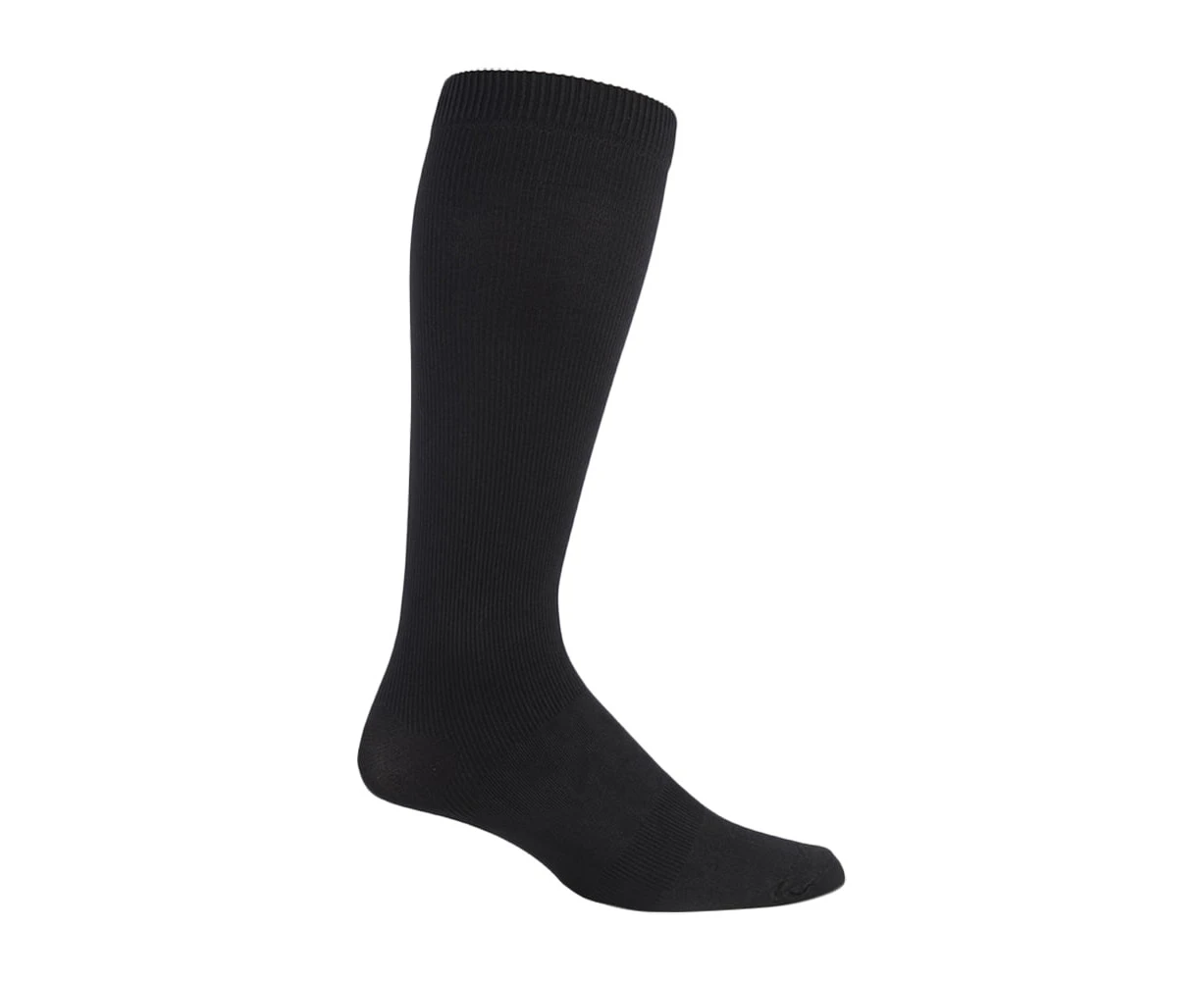 IOMI - Mens 18 mmHg Graduated Compression Travel Flight Socks for DVT - Black