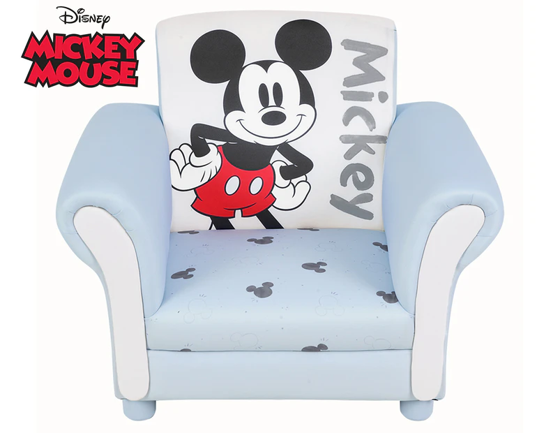 Disney Mickey Mouse Upholstered Chair Light Blue M tch