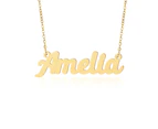 Prime & Pure 9K Yellow Gold Name Necklace Amelia - 65cm