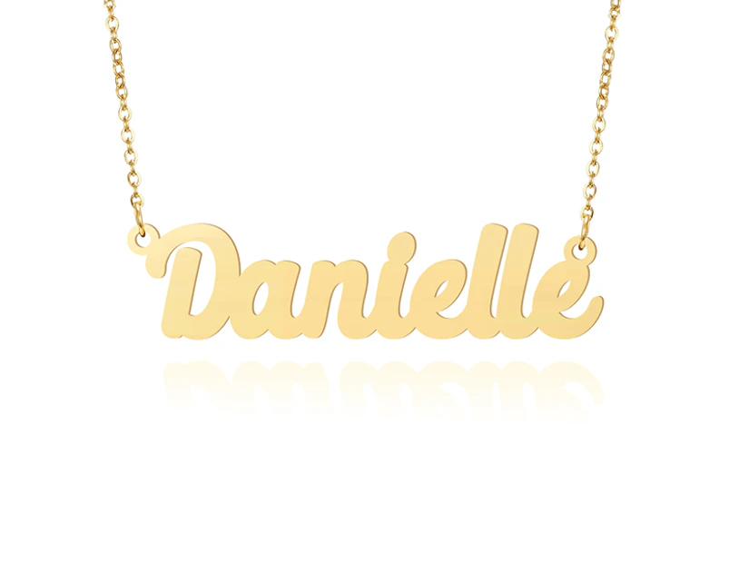 Prime & Pure 9K Yellow Gold Name Necklace Danielle - 50cm