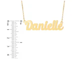 Prime & Pure 9K Yellow Gold Name Necklace Danielle - 50cm