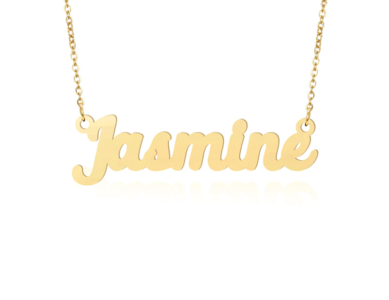 Prime & Pure 9K Yellow Gold Name Necklace Jasmine - 60cm