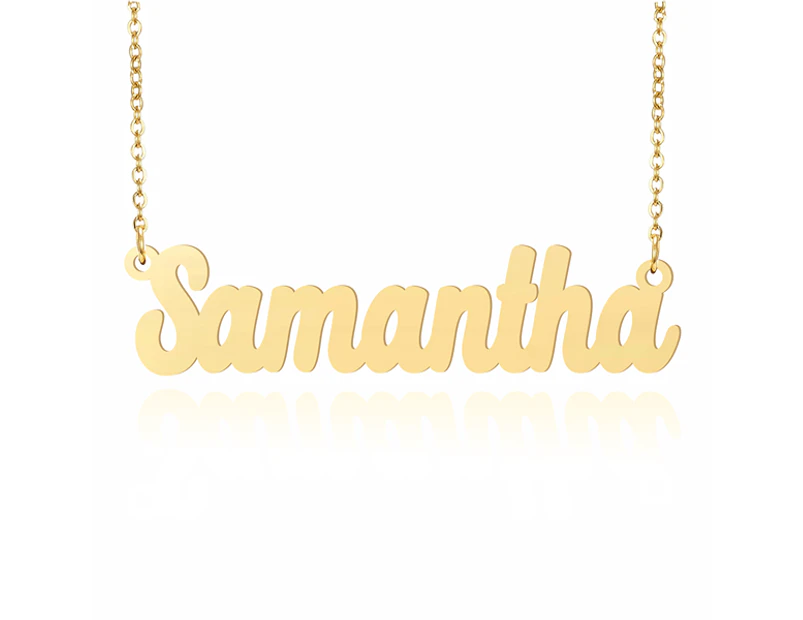 Prime & Pure 9K Yellow Gold Name Necklace Samantha - 45cm