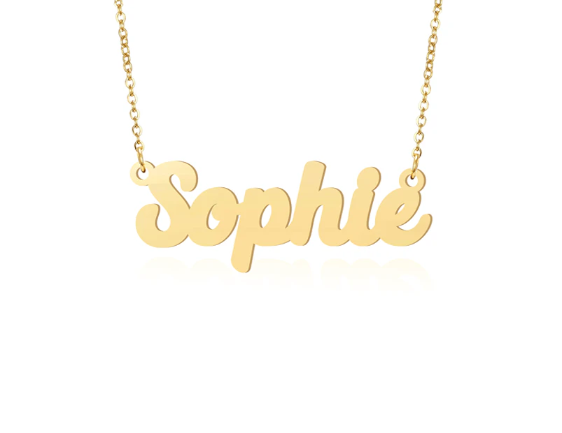 Prime & Pure 9K Yellow Gold Name Necklace Sophie - 60cm