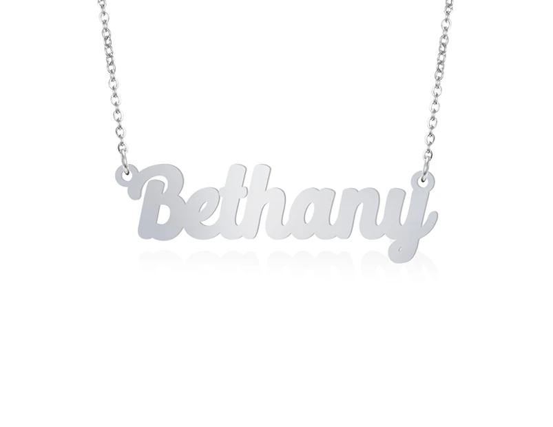 Prime & Pure Sterling Silver Name Necklace Bethany - 42cm