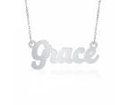 Prime & Pure Sterling Silver Name Necklace Grace - 65cm