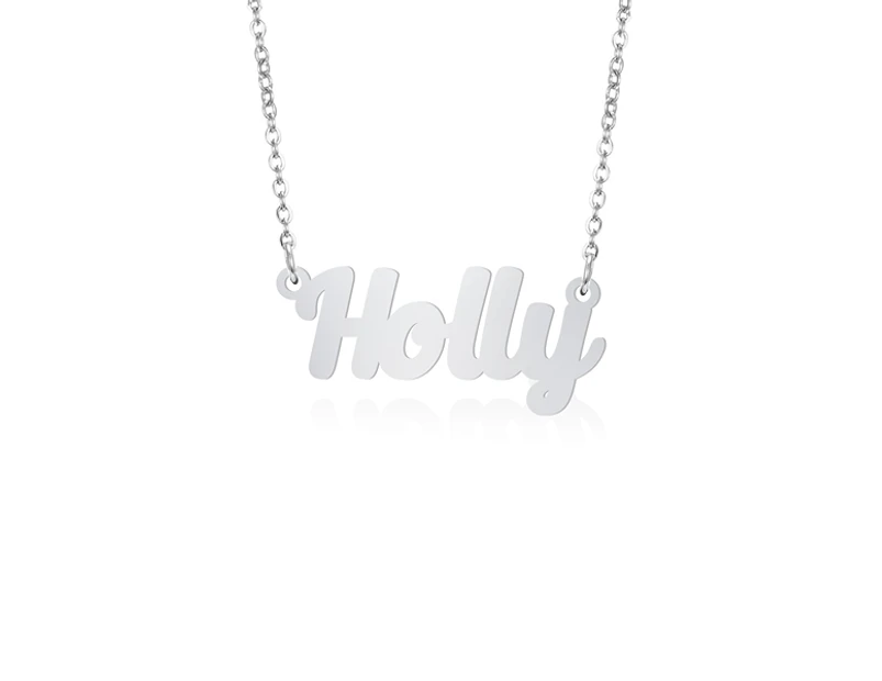 Prime & Pure Sterling Silver Name Necklace Holly - 50cm