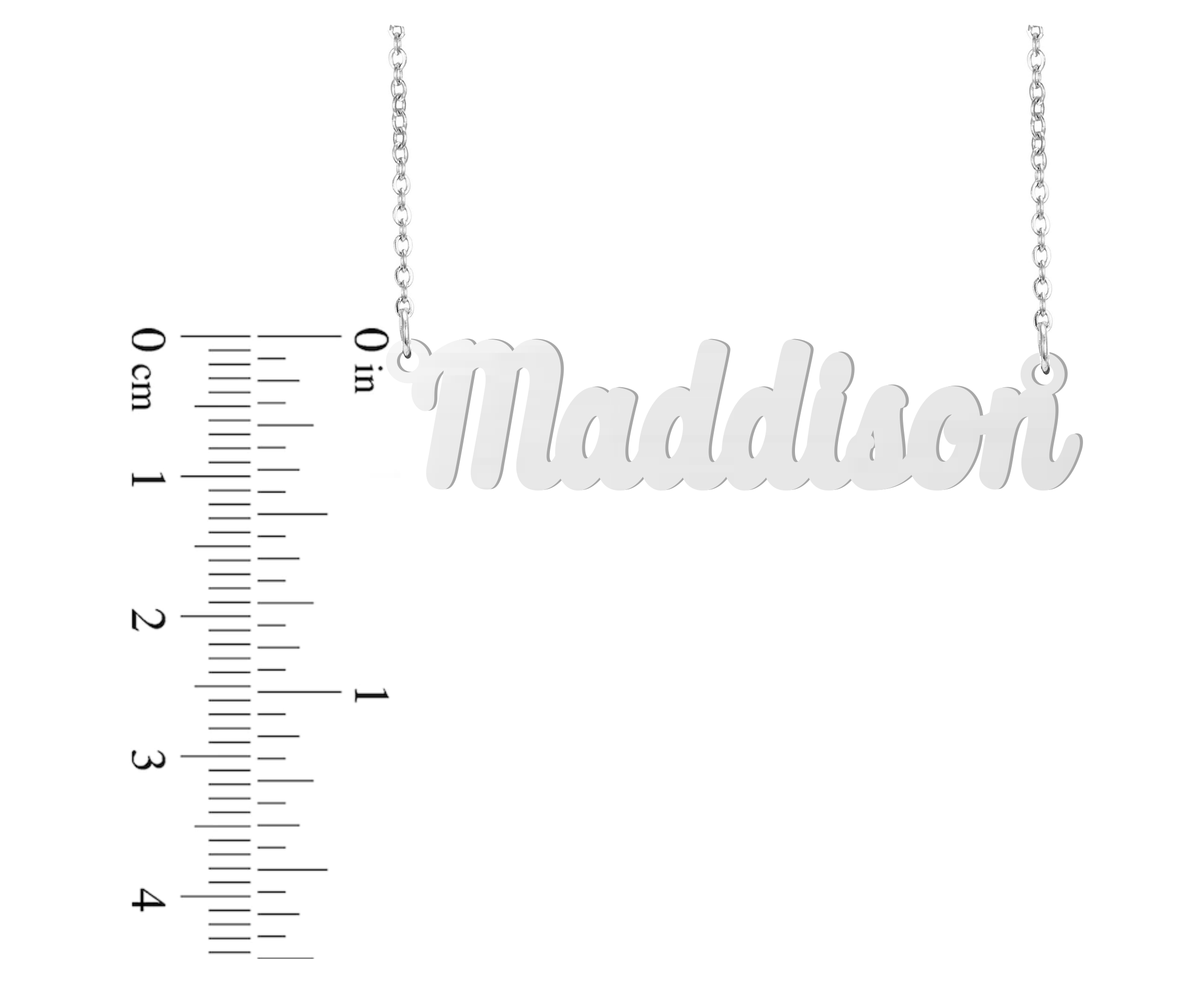 Madison deals name necklace