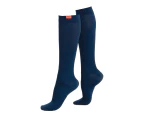Graduated Compression Socks 15-20 mmhg with Moisture Wicking Nylon | VIM&VIGR | Men & Women | Socks for Pregnancy, Sports, Travel, Swollen Legs - Navy
