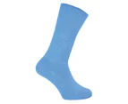 Extra Wide Bamboo Oedema Socks | Dr.Socks | Mens & Ladies | Socks for Swollen Feet Ankles Legs & Diabetics - Blue