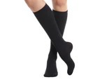 Graduated Compression Socks 30-40 mmhg with Moisture Wicking Nylon | VIM&VIGR | Men & Women | Socks for Pregnancy, Sports, Travel, Swollen Legs - Black