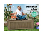 Gardeon Outdoor Storage Box Wooden Garden Bench Chest Toy Tool Sheds Furniture