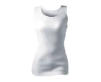 Heat Holders - Ladies Cotton Thermal Underwear Sleeveless Vest - White