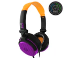4Gamers C6-50 Universal Wired Gaming Headset - Neon Orange/Purple