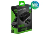 4Gamers XBOX Dual Rechargeable Battery Packs With Charging Box - Black