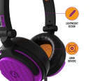 4Gamers C6-50 Universal Wired Gaming Headset - Neon Orange/Purple