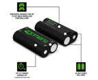 4Gamers XBOX Dual Rechargeable Battery Packs With Charging Box - Black