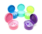 Dental Health Orthodontic Retainer Denture Storage Box Mouthguard Container Case-Pink