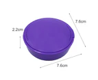 Orthodontic Retainer Box Wear-Resistant Vent Hole Design with Mirror Dental Mouthguard Denture Holder Mouthpiece Case for Unisex-Purple