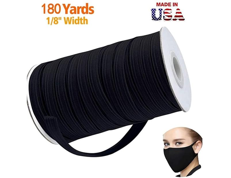 2 Inch Coopay 3 Pack High Elastic Spool Knit Elastic Bands for Sewing 5 Yards/Pack Black 1.5 Inch 1 Inch 