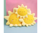 Sun Pillow Adorable Appearance Soft Touching Down Cotton Daily Use Stuffed Cartoon Pillow Car Decor -Yellow