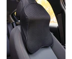 Memory Cotton Auto Car Seat Headrest Head Neck Rest Pad Sleep Pillow Cushion-Beige