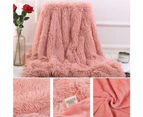 80x120cm Soft Fluffy Shaggy Warm Bed Sofa Bedspread Bedding Sheet Throw Blanket-Creamy White
