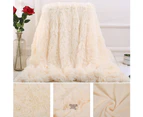 80x120cm Soft Fluffy Shaggy Warm Bed Sofa Bedspread Bedding Sheet Throw Blanket-Violet