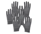 3 pairs of multi-purpose work gloves with a little palm garden planting color matching labor gloves - Grey