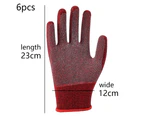3 pairs of multi-purpose work gloves with a little palm garden planting color matching labor gloves - Red