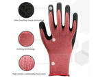 6 pairs of universal gardening gloves, labor protection non-slip work gloves - Purple