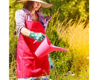 1 pair women gardening gloves, yard work gloves for weeding planting digging - Red