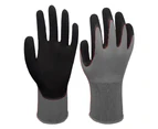2 Pairs of Children's Gardening  Gloves, Anti-Slip Gloves for Weeding, Pruning, Planting 、Flowering - Grey